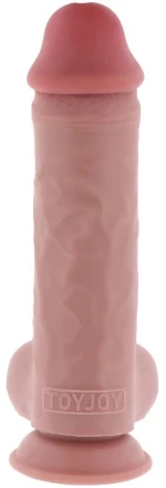 GET REAL - DELUXE REALISTIC PENIS WITH TESTICLES EXTRA THICK 28 CM