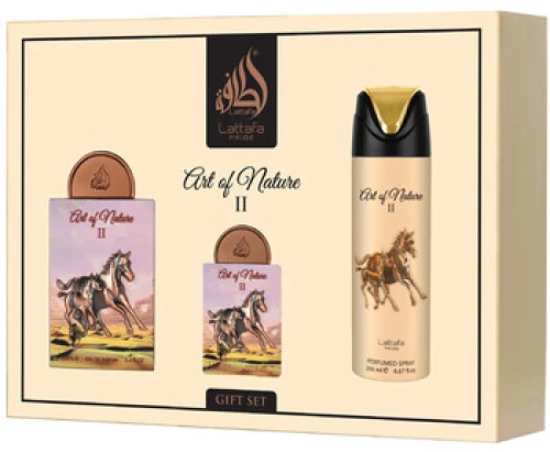 Lattafa Pride Art Of Nature II U Set - EDP 100 + deo spr 200 + EDP 20 ml + atomizer /2024