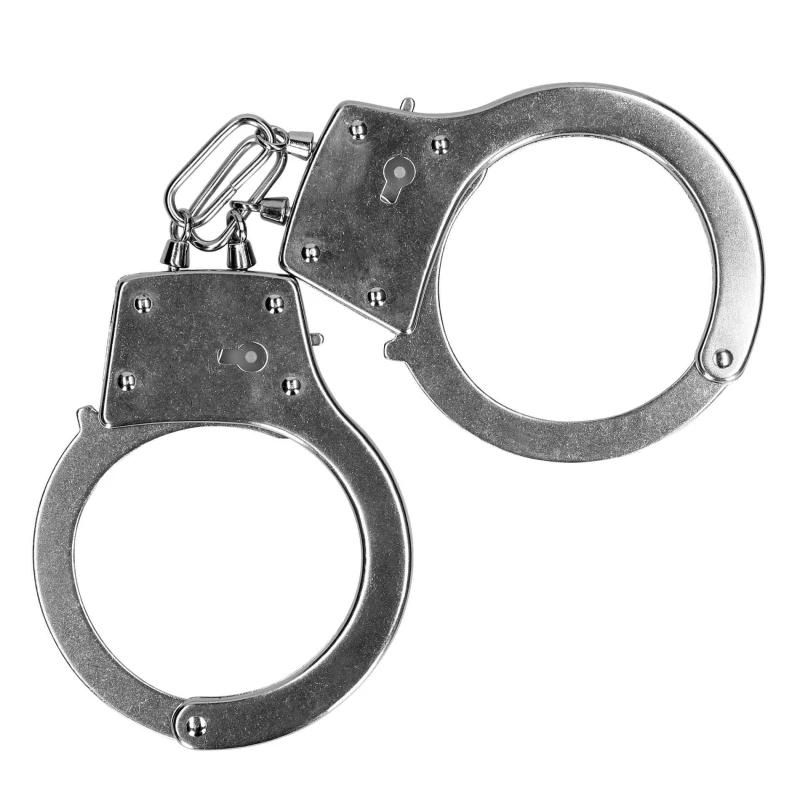Metal Hand Cuffs - Silver