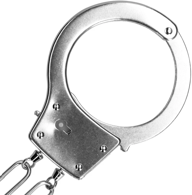 Metal Hand Cuffs - Silver