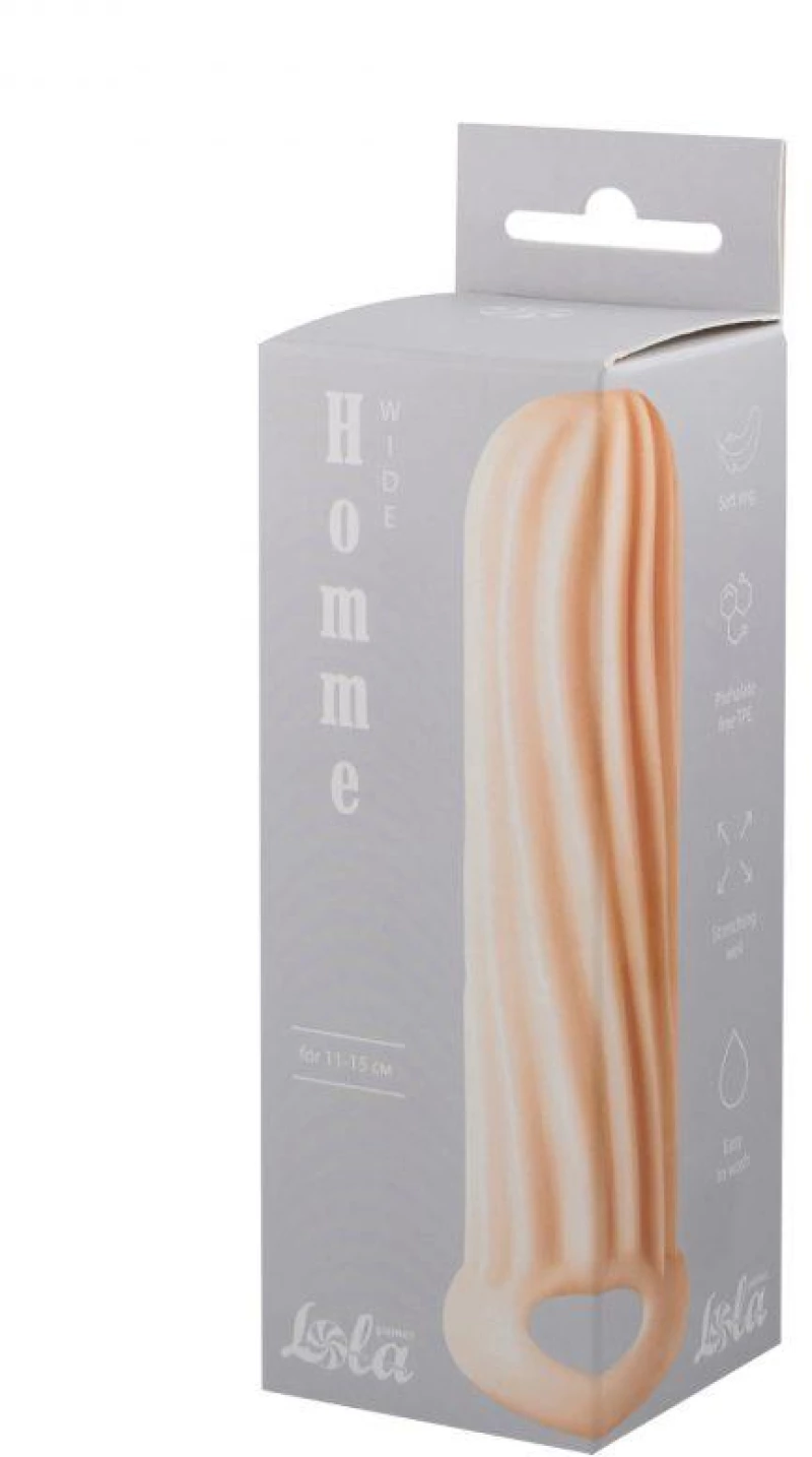 Penis sleeve Homme Wide Flesh for 11-15cm