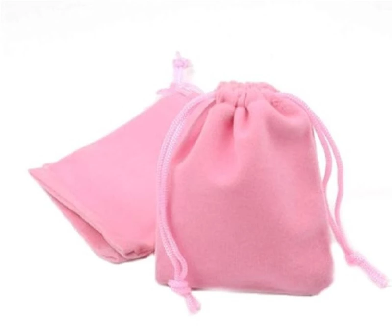 Drawstring Satin Bag Pink 30*10cm