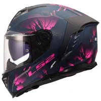 LS2 FF818 Storm III Burst Matt Black/Pink