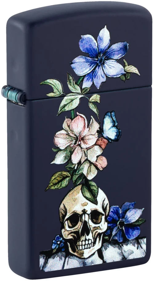 ΑΝΑΠΤΗΡΑΣ ZIPPO Skull Flower Slim - 46813