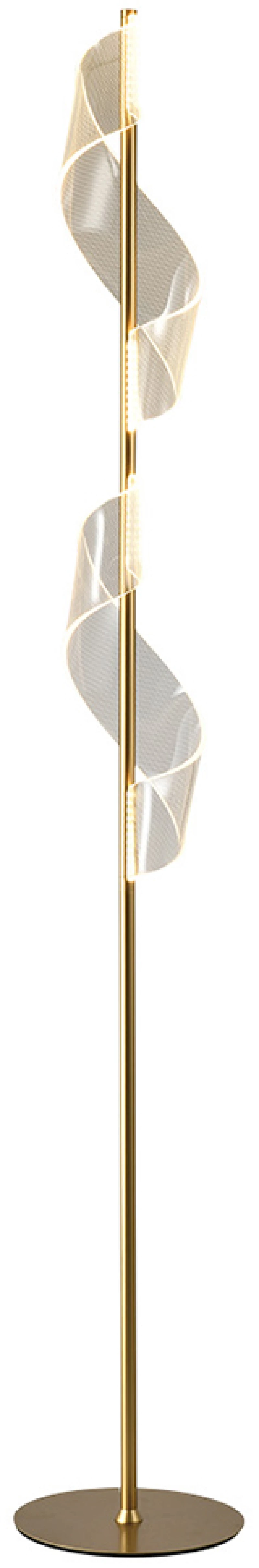 Φωτιστικό επιδαπέδιο  Σπιράλ  χρυσό 25x160cm Schuller 351126