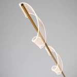 Φωτιστικό επιδαπέδιο  Σπιράλ  χρυσό 25x160cm Schuller 351126