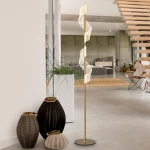 Φωτιστικό επιδαπέδιο  Σπιράλ  χρυσό 25x160cm Schuller 351126