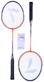 ΑΘΛΟΠΑΙΔΙΑ Ρακέτες Badminton με 2 μπαλάκια - Μαύρο/Πορτοκαλί