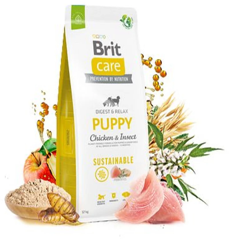 BRIT CARE Sustainable Dog Puppy CHICKEN & INSECT 3kg