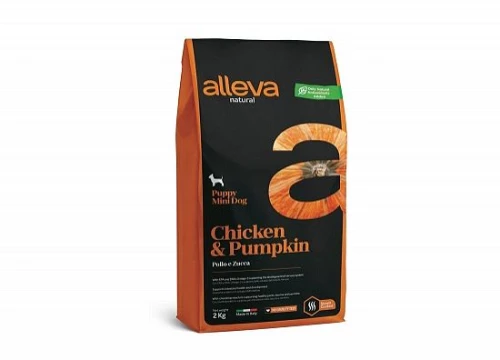 Alleva Natural PUPPY MINI DOG CHICKEN & PUMPKIN  Μίνι 2kgr