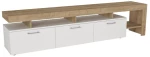 Έπιπλο τηλεόρασης Acnes  χρώμα λευκό - sapphire oak 220x40x52εκ.