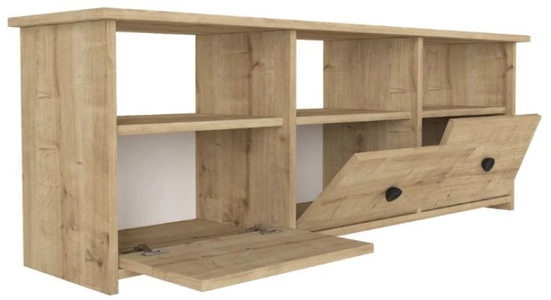 Έπιπλο τηλεόρασης Mahen  χρώμα sapphire oak 140x35x49,8εκ.