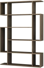 Βιβλιοθήκη Clint  χρώμα καρυδί 108,5x25,5x161εκ.
