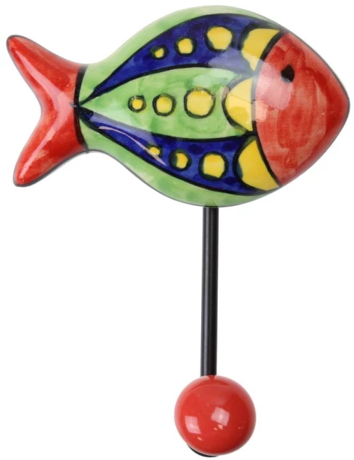 Γάντζος κεραμικός Ψάρι 10x12εκ.- Γιακάς