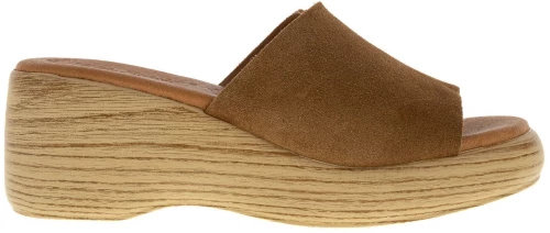 ΓΥΝΑΙΚΕΙΑ ΔΕΡΜΑΤΙΝΑ FLATFORMS EVA FRUTOS 4767 BROWN - Καφέ