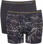 ΑΝΔΡΙΚΟ ΒΑΜΒΑΚΕΡΟ BOXER SHORT ΠΑΚΕΤΟ 2 ΤΜΧ W25 SLOGGI MEN START SHORT 10206948-M032 – LIGHT GREY MELANGE