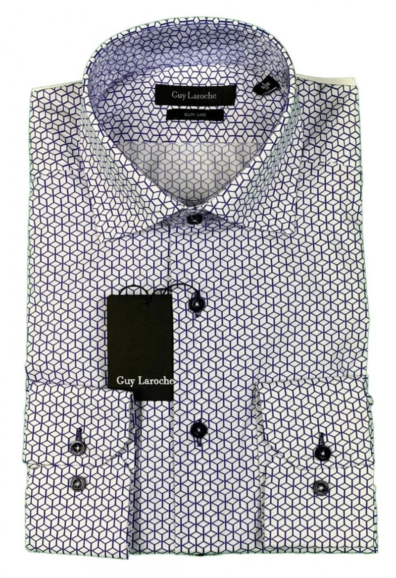ΠΟΥΚΑΜΙΣΟ GUY LAROCHE με μικροσχέδιο 3497-66283447, Χρώμα WHITE