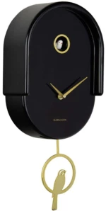 Ρολόι Τοίχου Tweet KA6069BK 8,5x42cm Black Karlsson ABS