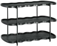 Ραφιέρα Δαπέδου 169-125-004 120x40x80cm Black