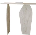 Κονσόλα Arya 552NOS1919 100x40x89cm Travertine Beige Μοριοσανίδα, Μελαμίνη