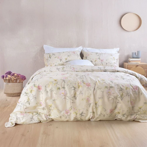 Πάπλωμα Benetita (Σετ 2τμχ) Beige Ρυθμός Ημίδιπλο 160x240cm Βαμβάκι-Πολυέστερ