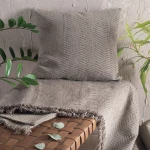 Ριχτάρι Yard Brown Ρυθμός Πολυθρόνα 160x180cm Chenille,Βαμβάκι,Polyester