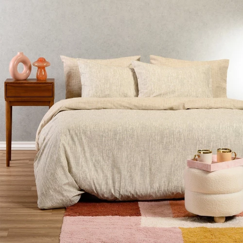 Σεντόνια Milan (Σετ 4τμχ) Grey Melinen King Size 260x270cm 100% Βαμβάκι