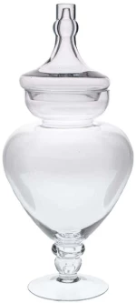 Βάζο Με Καπάκι 91978 Φ22x55cm Clear Γυαλί