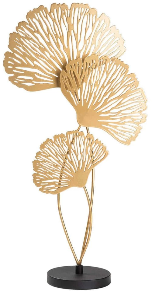 Διακοσμητικό Επιτραπέζιο 565TNL1433 59x30x13cm Gold-Black Aberto Design Μέταλλο