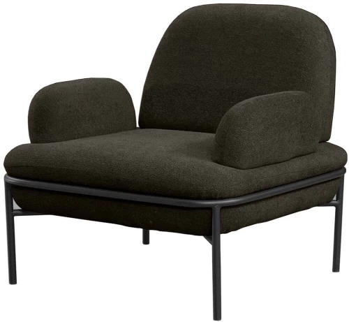 Πολυθρόνα Aster Teddy 531ALN1101 85x53x80cm Anthracite