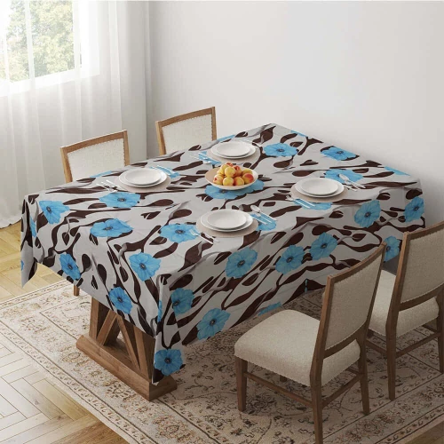 Τραπεζομάντηλο 154DMD1163 Multi-Blue Hermia 140X220 Polyester,Βαμβάκι