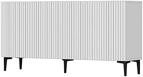 Μπουφές Zeynep 555CHM1334 150x32x75cm White Μοριοσανίδα, Μελαμίνη