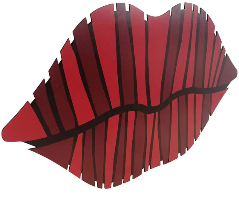Διακοσμητικό Τοίχου Carmen 563HZL1122 40x68cm Red Wallity Mdf