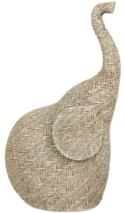 Διακοσμητικός Ελέφαντας Eleph 034160 18x14x32cm Beige Πολυρεσίνη