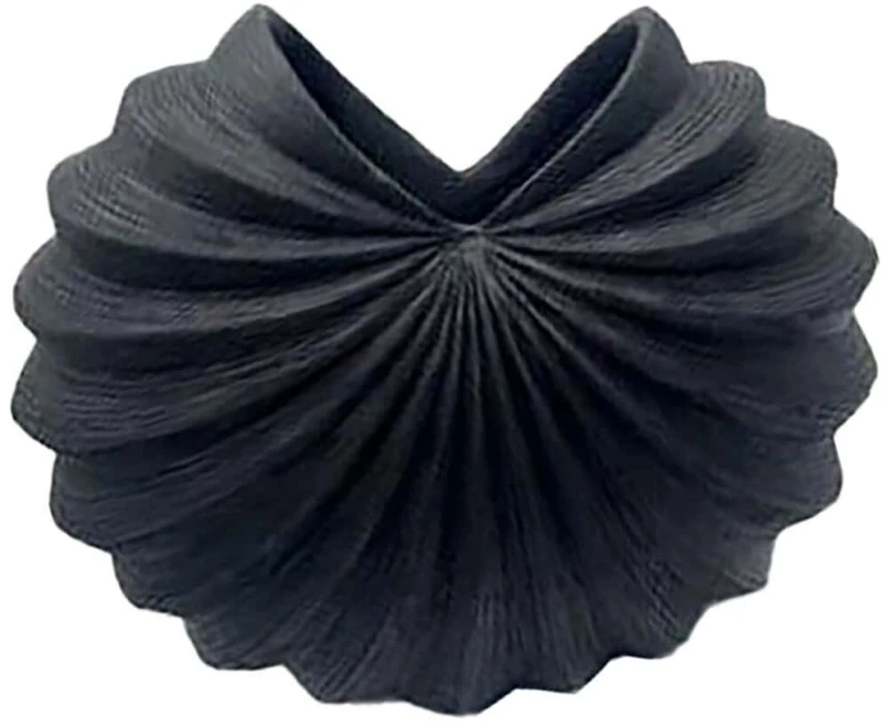 Βάζο Gallina Noir 028400 9,5x9,5x19,8cm Black Πολυρεσίνη