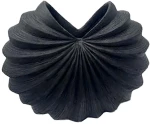 Βάζο Gallina Noir 028400 9,5x9,5x19,8cm Black Πολυρεσίνη