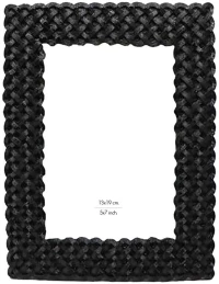 Κορνίζα Tresser 028373 13x18cm Black Γυαλί,Polyresin