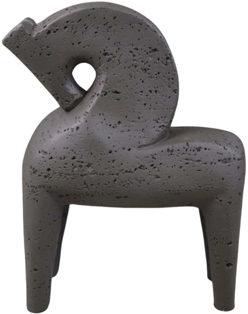 Διακοσμητικό Άλογο Archon 034619 17x7,5x22cm Taupe Ρητίνη