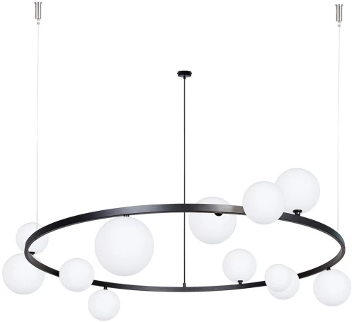 Φωτιστικό Οροφής Κρεμαστό Bolero 12 41321 12xG9 12W Φ126x150cm Black-White Sigma Lighting