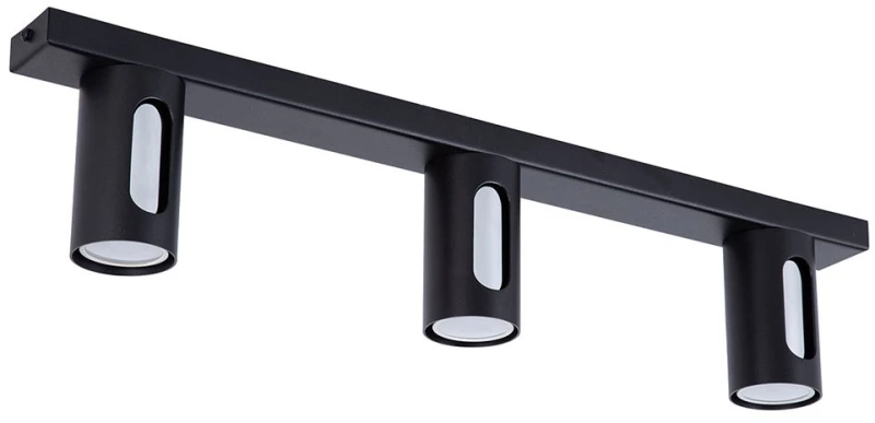 Φωτιστικό Οροφής - Σποτ Flow 3 41210 3xGU10 10W 6x60x13cm Black-Silver Sigma Lighting