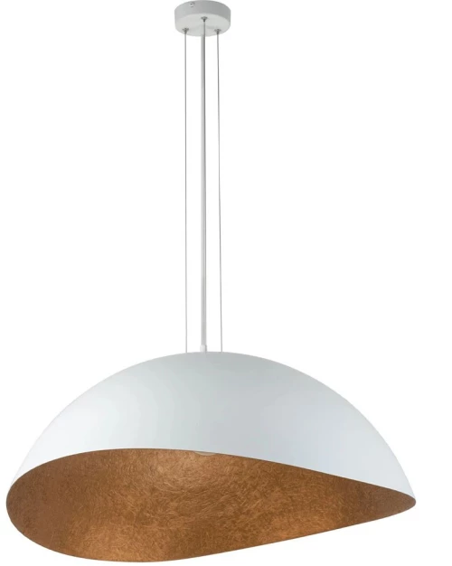Φωτιστικό Οροφής Κρεμαστό Solaris M 40622 1xE27 15W Φ48x89cm White-Copper Sigma Lighting