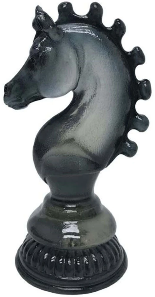Διακοσμητικό Πιόνι Σκακιού Pionart 034450 11,8x10x23cm Black Πολυρεσίνη