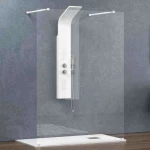 Πάνελ Ντουζιέρας Σταθερό Walkin 3 WAL3C168 Clear-Chrome Karag 168 x 200 Αλουμίνιο
