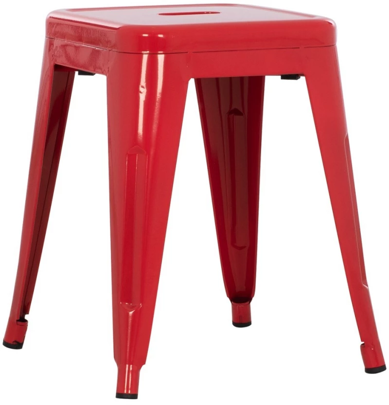 Σκαμπό Μεταλλικό Melita HM0096.44 37x37x45cm Red