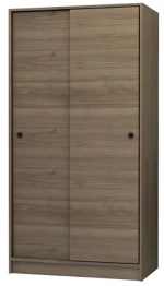 Ντουλάπα Δίφυλλη Misra 0261556 94x52x182cm Walnut Δίφυλλη