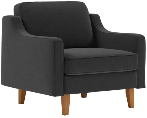 Πολυθρόνα Αδιάβροχη Robin 918CMF1111 90x87x84cm Night Grey-Walnut
