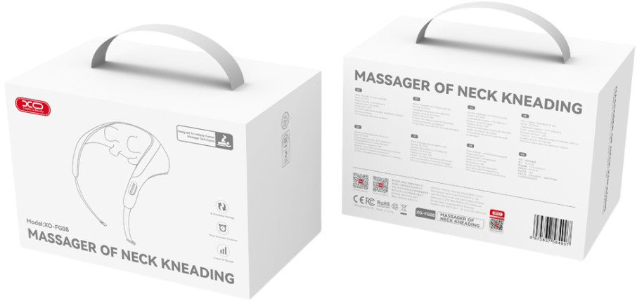 XO FG08 Μικρή Συσκευή Μασάζ για τον Αυχένα & Ώμους 1200mAh