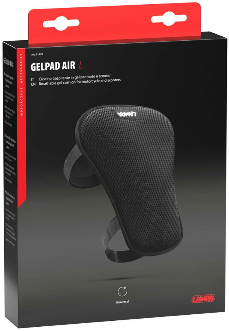 ΜΑΞΙΛΑΡΙ ΣΕΛΑΣ MOTO ΜΕ VELCRO (L) GELPAD AIR 21x30mm