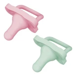 Dr. Brown's Happy Paci Πιπίλα Όλη Σιλικόνη Ροζ/Πράσινη 0-6m 2τμχ