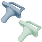 Dr. Brown's Happy Paci Πιπίλα Όλη Σιλικόνη Σιελ/Πράσινη 0-6m 2τμχ